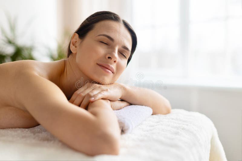 Relaxed client after treatment